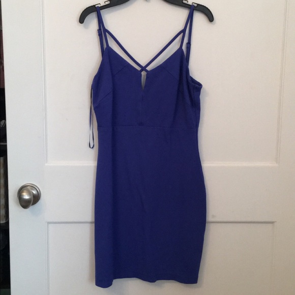 guess royal blue dress